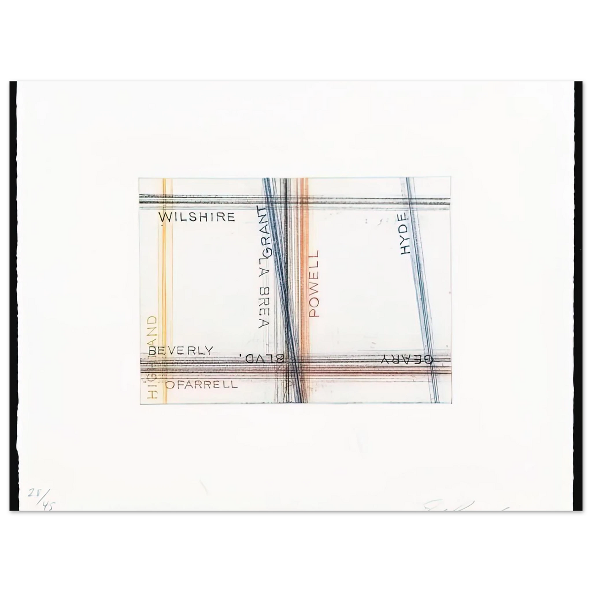 Grant From Los Francisco San Angeles Portfolio by Edward Ruscha – art poster