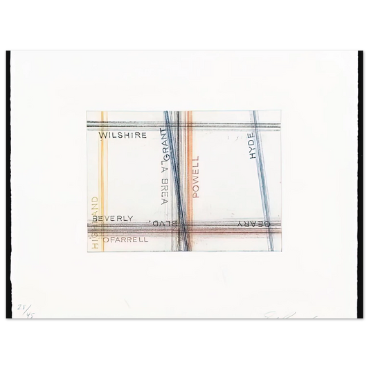 Grant From Los Francisco San Angeles Portfolio by Edward Ruscha – art poster