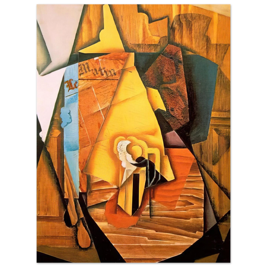 A Man In A Cafe by Juan Gris (1914) – art poster, view 2