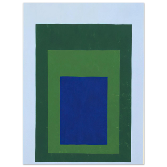 Homage To The Square Blue Green by Josef Albers (1950) – art poster, view 2