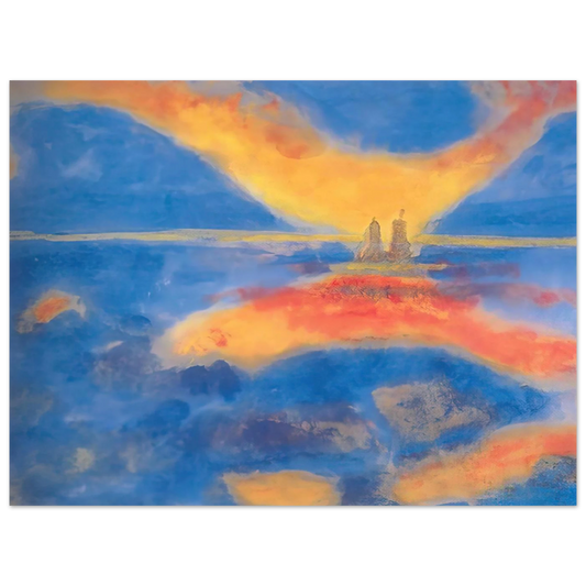 Sunrise At The Sea by Emil Nolde – art poster, view 2
