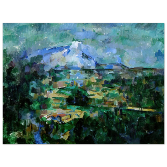 Montagne Sainte-Victoire From Lauves by Paul Cézanne – art poster