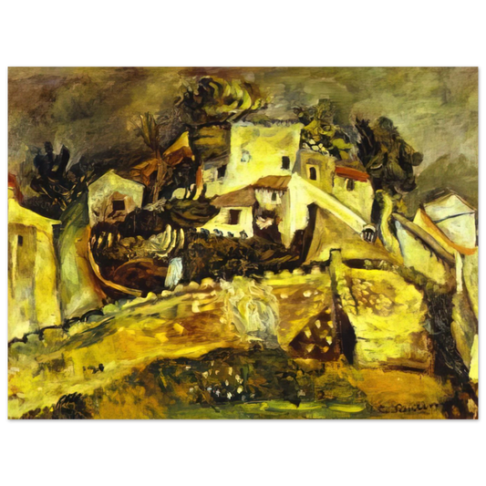 Landscape At Cagnes by Chaim Soutine – art poster