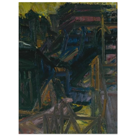 To The Studios by Frank Auerbach (1980) – art poster