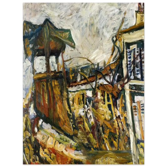 Parisian Suburb by Chaim Soutine – art poster, view 2