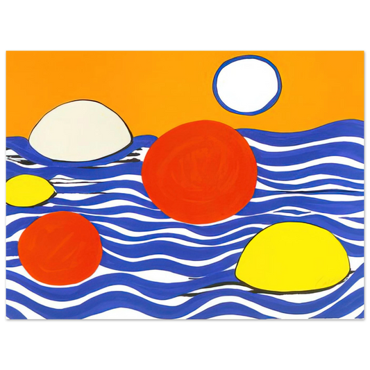 Waves by Alexander Calder (1973) – art poster