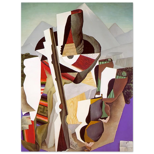 Zapatista Landscape The Guerrilla by Diego Rivera (1915) – art poster, view 2