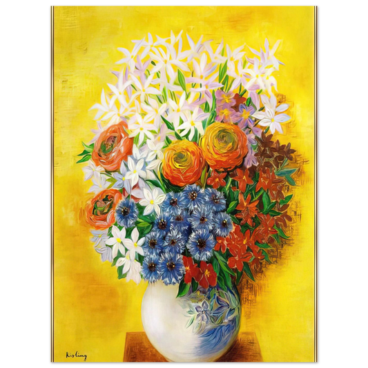 Bouquet Of Various Flowers by Moise Kisling – art poster