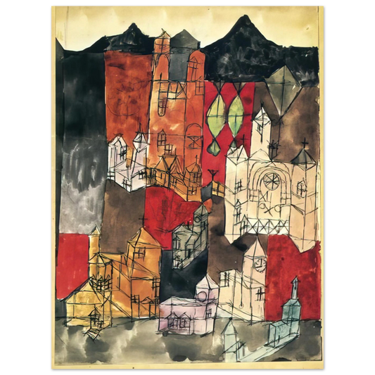 City Of Churches by Paul Klee (1918) – art poster