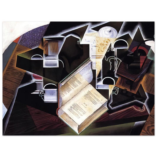 Book Pipe And Glasses by Juan Gris – art poster