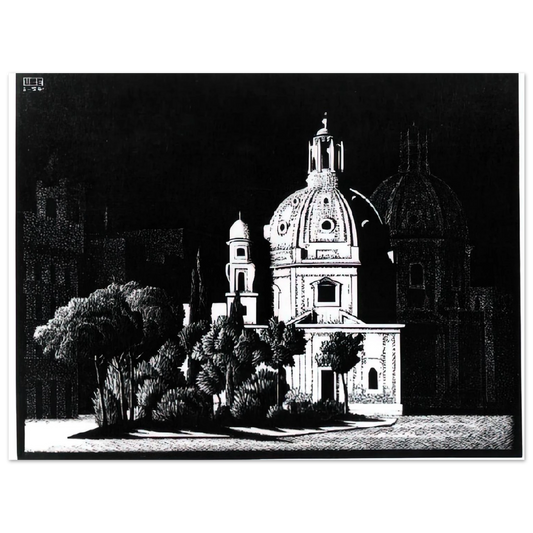 Nocturnal Rome 1 by M.C. Escher – art poster, view 2
