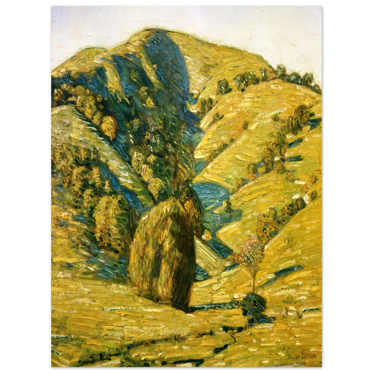 Hill Of The Sun, San Anselmo, California by Childe Hassam – art poster, view 2