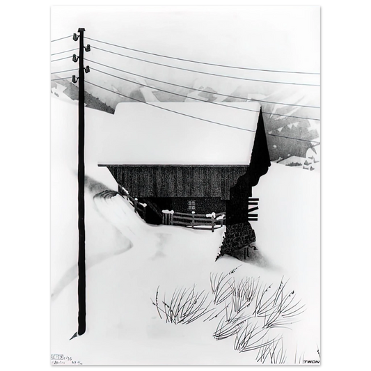 Snow by M.C. Escher – art poster
