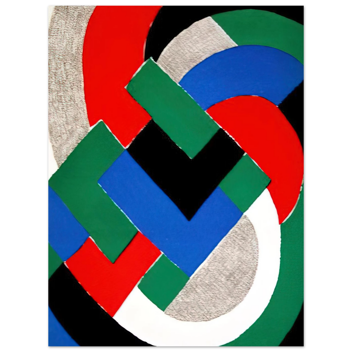 Composition With Green And Blue by Sonia Delaunay – art poster, view 2