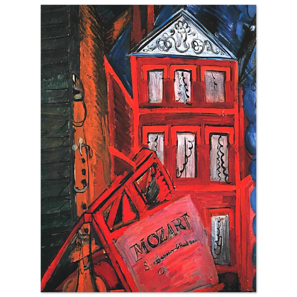Hommage To Mozart by Raoul Dufy (1915) – art poster, view 2