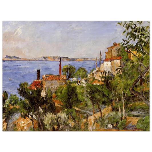 Landscape. Study After Nature by Paul Cézanne – art poster, view 2