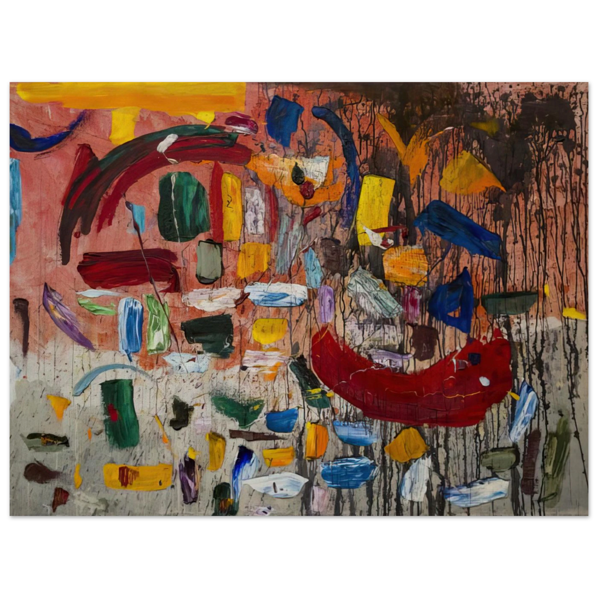 Abstract by Taro Yamamoto (1957) – art poster, view 2