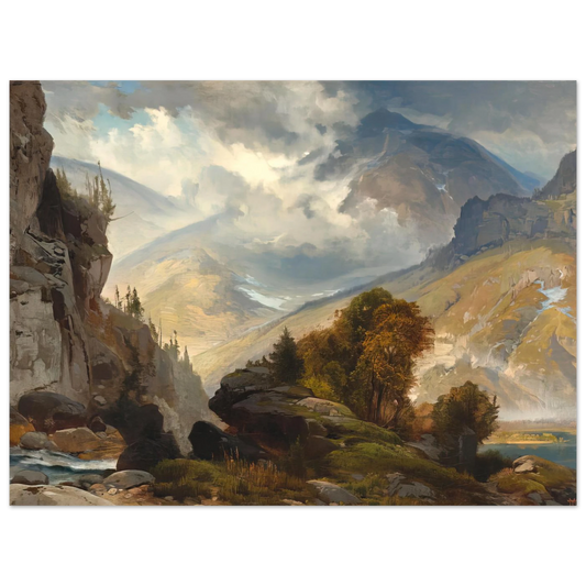 The White Mountains by Thomas Moran – art poster, view 2