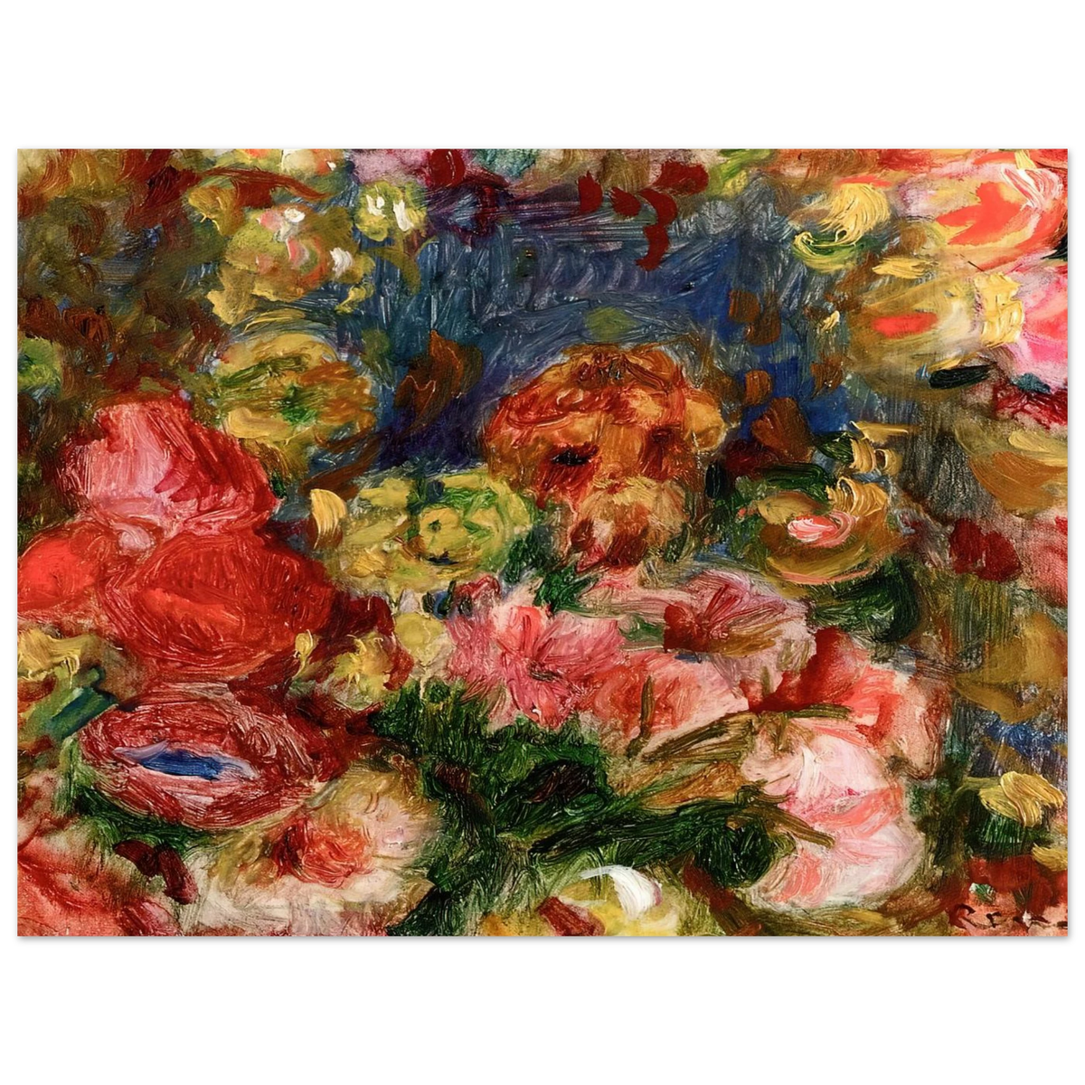 Flowers by Pierre-Auguste Renoir – art poster, view 2