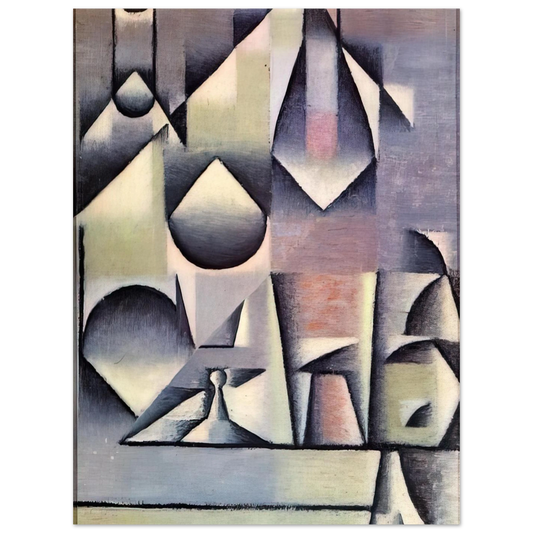 Bottle And Pitcher by Juan Gris – art poster