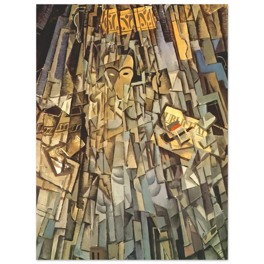 Cubist Self Portrait by Salvador Dali – art poster, view 2