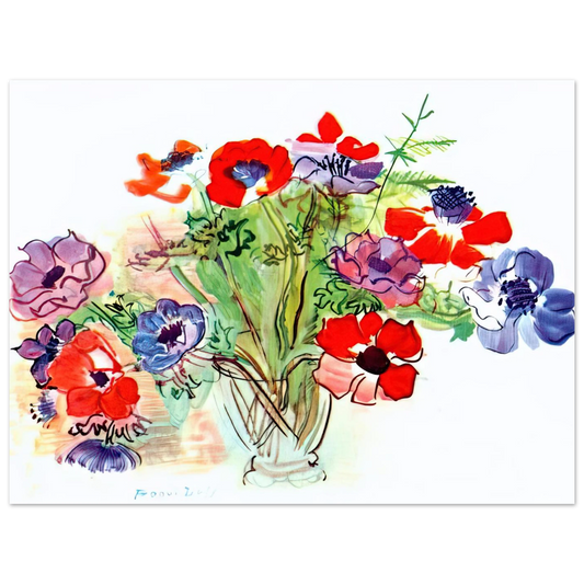 Bouquet Of Flowers by Raoul Dufy (1937) – art poster