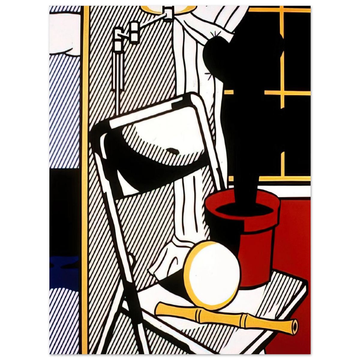 Interior With Cactus by Roy Lichtenstein (1978) – art poster, view 2