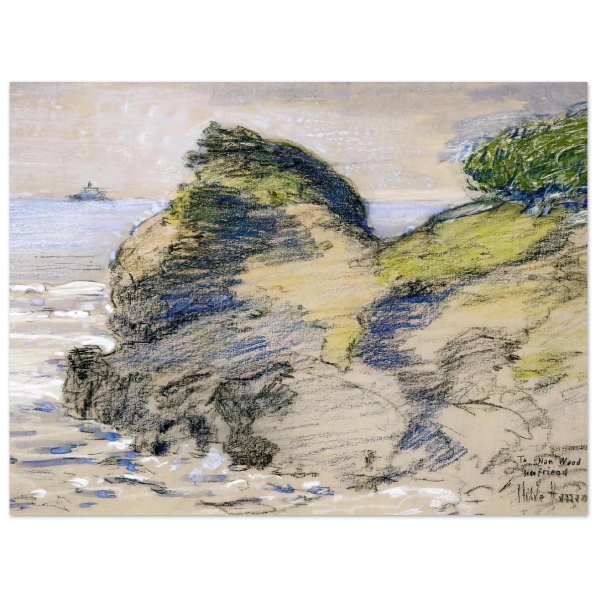 Oregon Coast by Childe Hassam – art poster, view 2