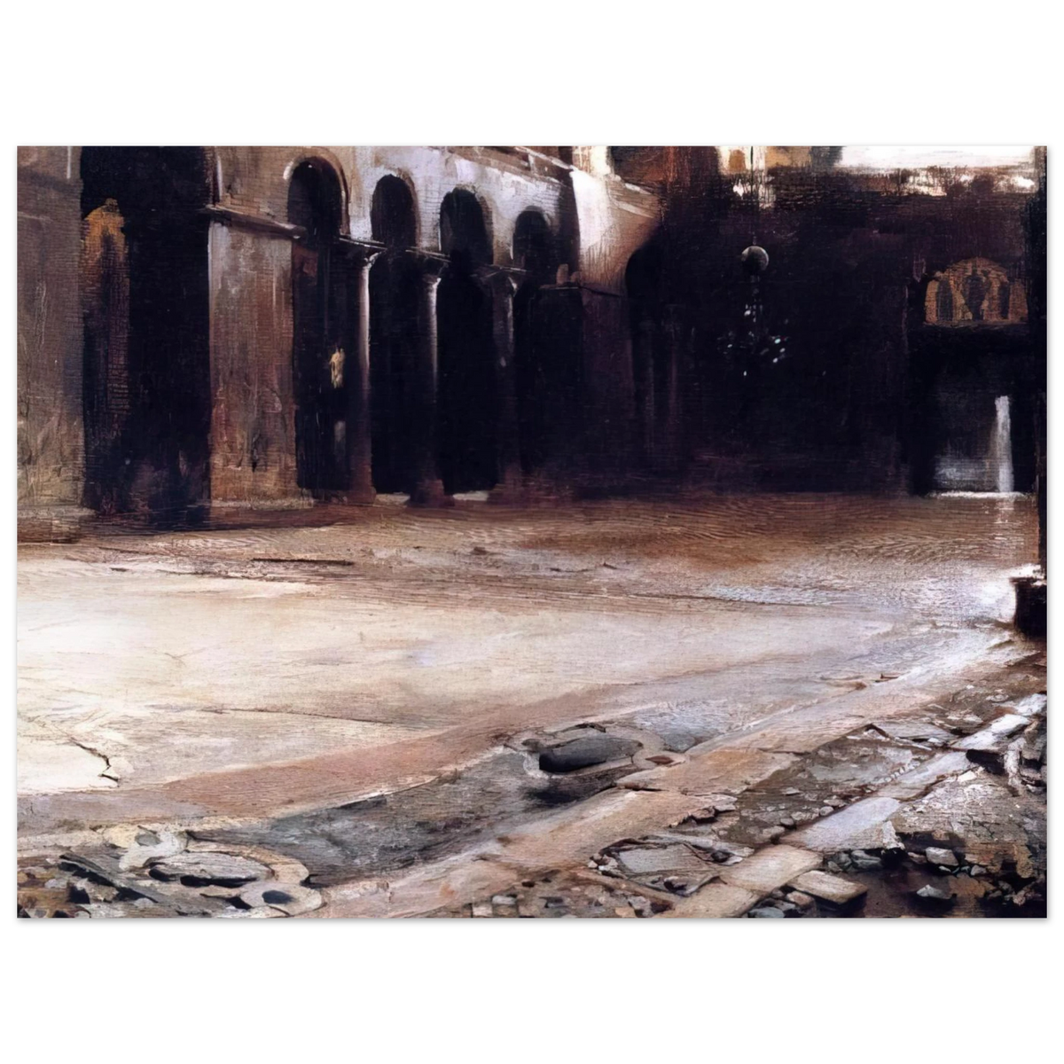 Pavement Of St. Mark's by John Singer Sargent – art poster, view 2