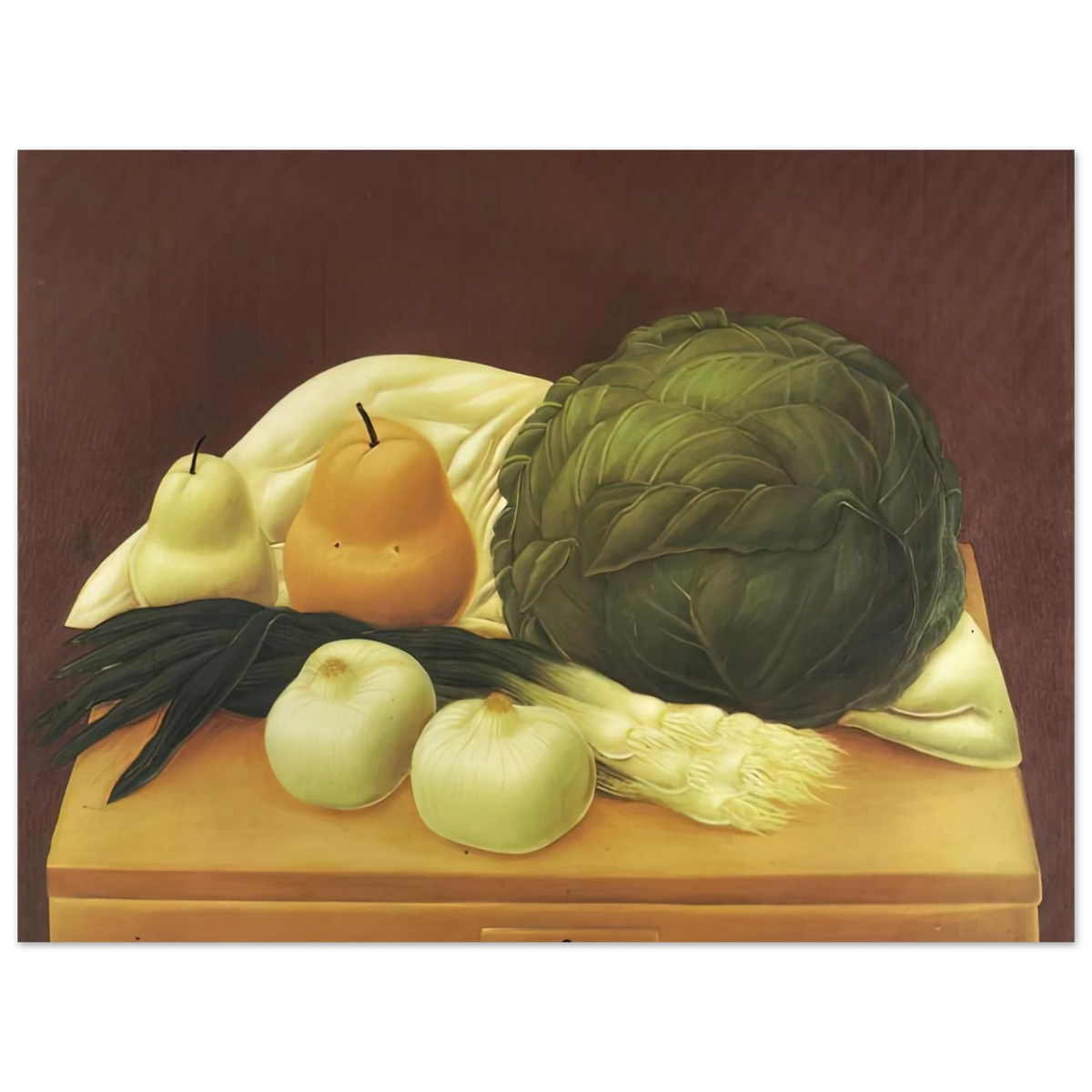 Kitchen Table by Fernando Botero – art poster, view 2