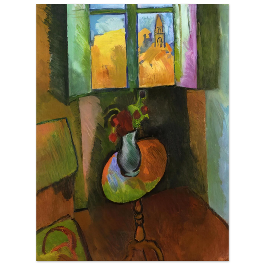 Pedistal Table Rue Seguier by Raoul Dufy (1909) – art poster