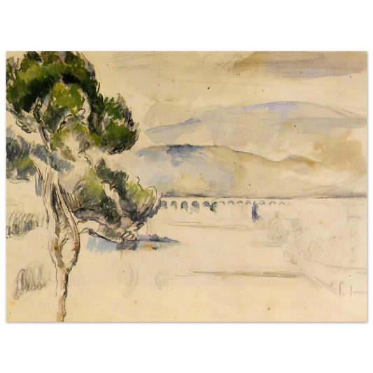 Pine Tree In The Arc Valley by Paul Cézanne – art poster