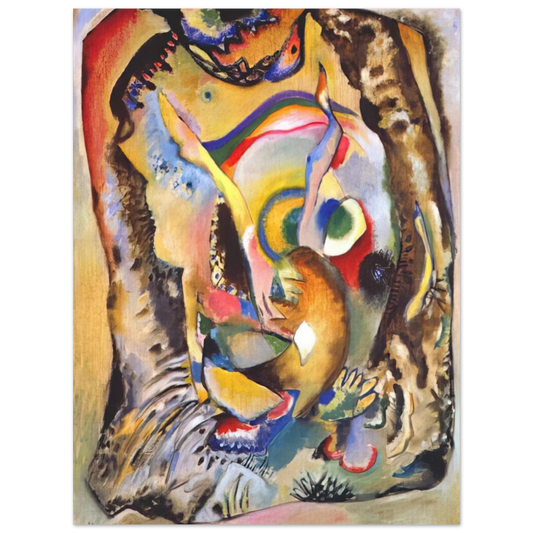 Painting On Light Ground by Wassily Kandinsky (1916) – art poster
