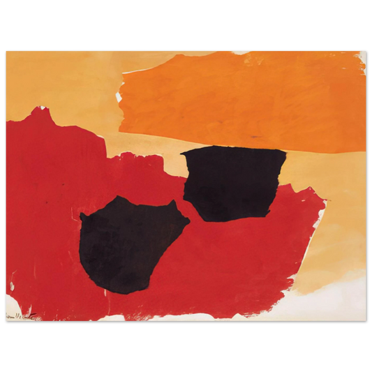 Orange Red Black by Esteban Vicente (1962) – art poster