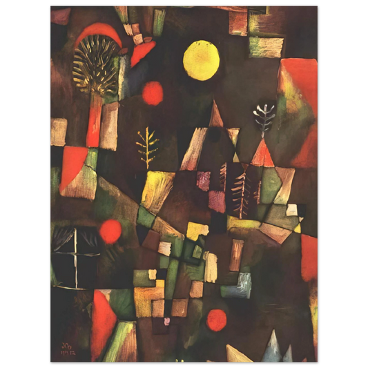 Full Moon by Paul Klee (1919) – art poster