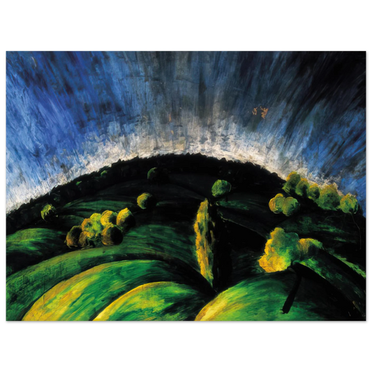 Mountains Of Buda by Laszlo Moholy-Nagy – art poster