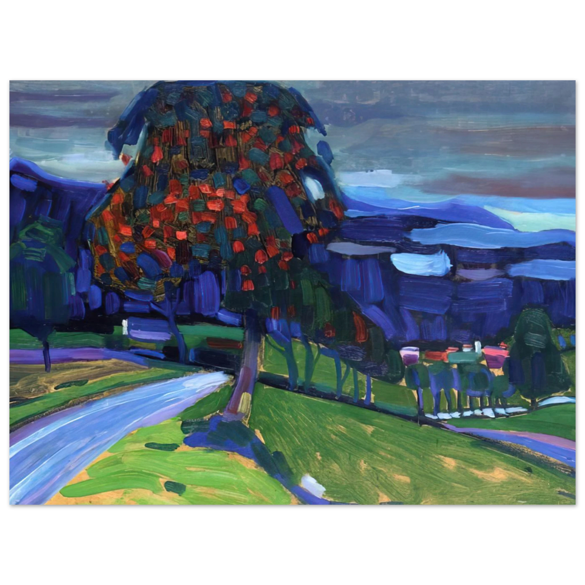 Autumn In Murnau by Wassily Kandinsky (1908) – art poster, view 2