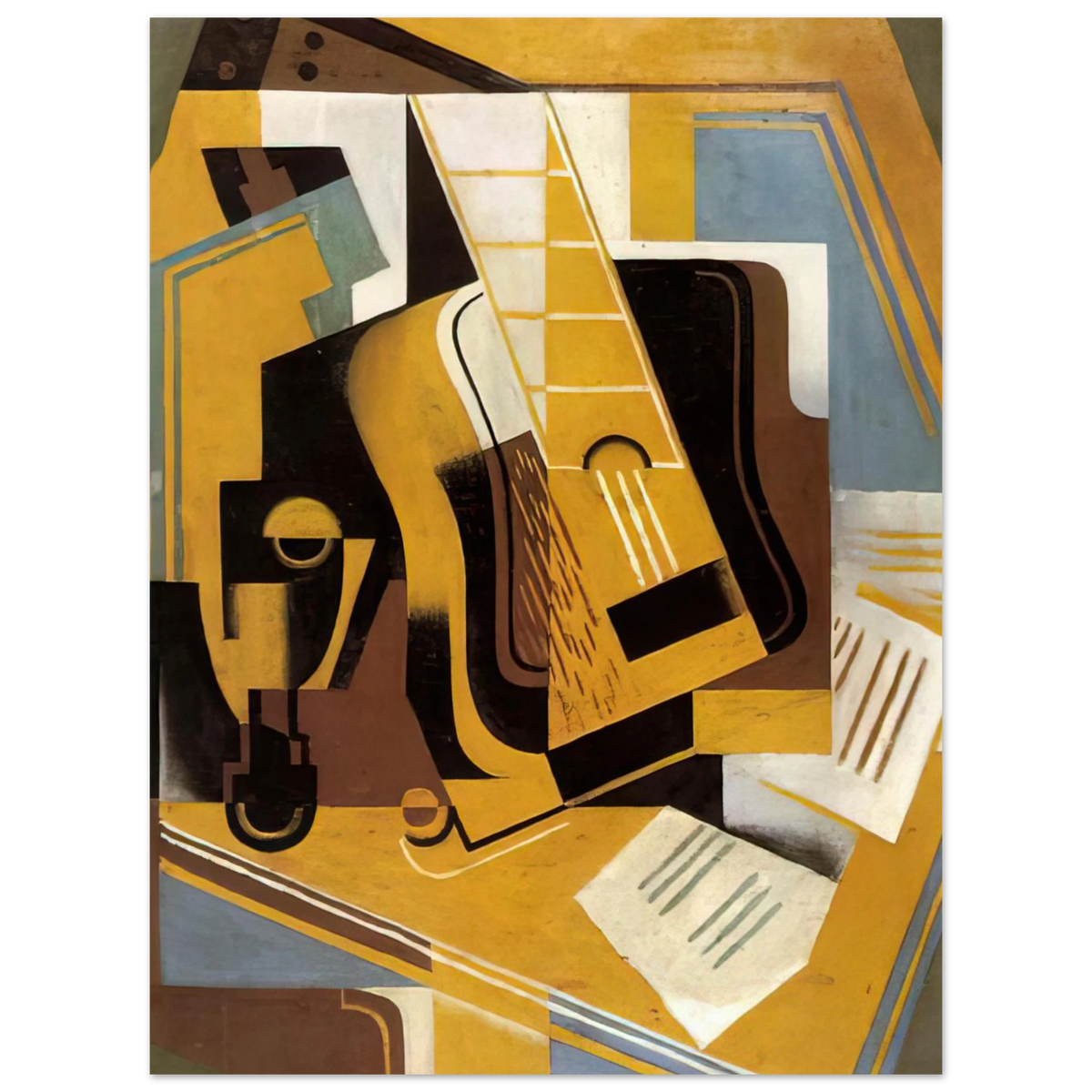 Photograph Of The Guitar by Juan Gris (1918) – art poster, view 2