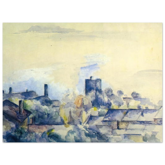 Roofs In L'estaque by Paul Cézanne – art poster, view 2