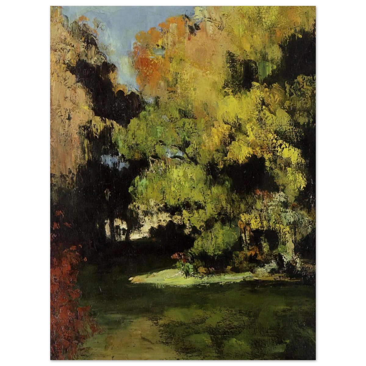 Clearing by Paul Cézanne – art poster, view 2