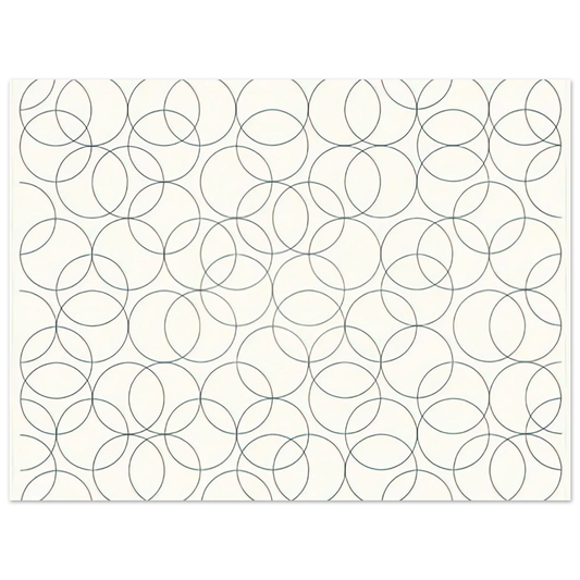 Composition With Circles 5 by Bridget Riley (2005) – art poster