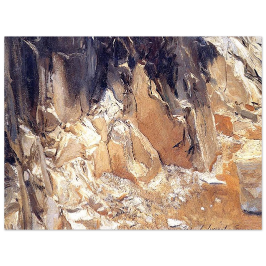 Marble Quarries At Carrara by John Singer Sargent – art poster
