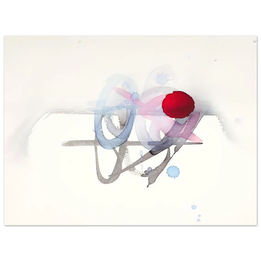 Untitled Red Black Pink And Blue by Luis Feito – art poster, view 2