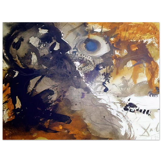 Leviathan Job 40 21 by Salvador Dali (1967) – art poster