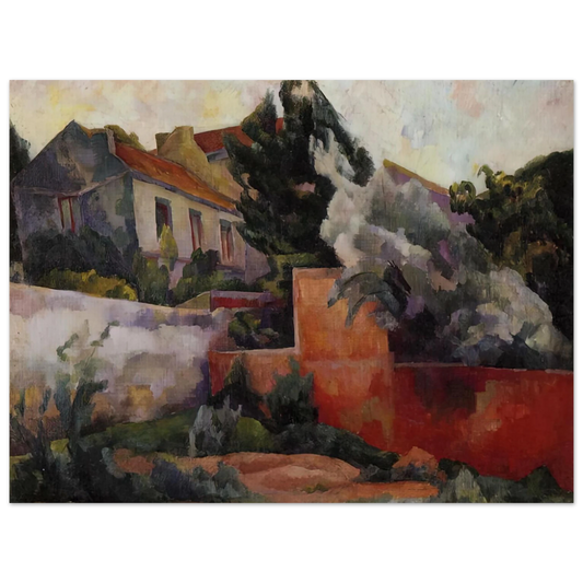 The Outskirts Of Paris by Diego Rivera (1918) – art poster