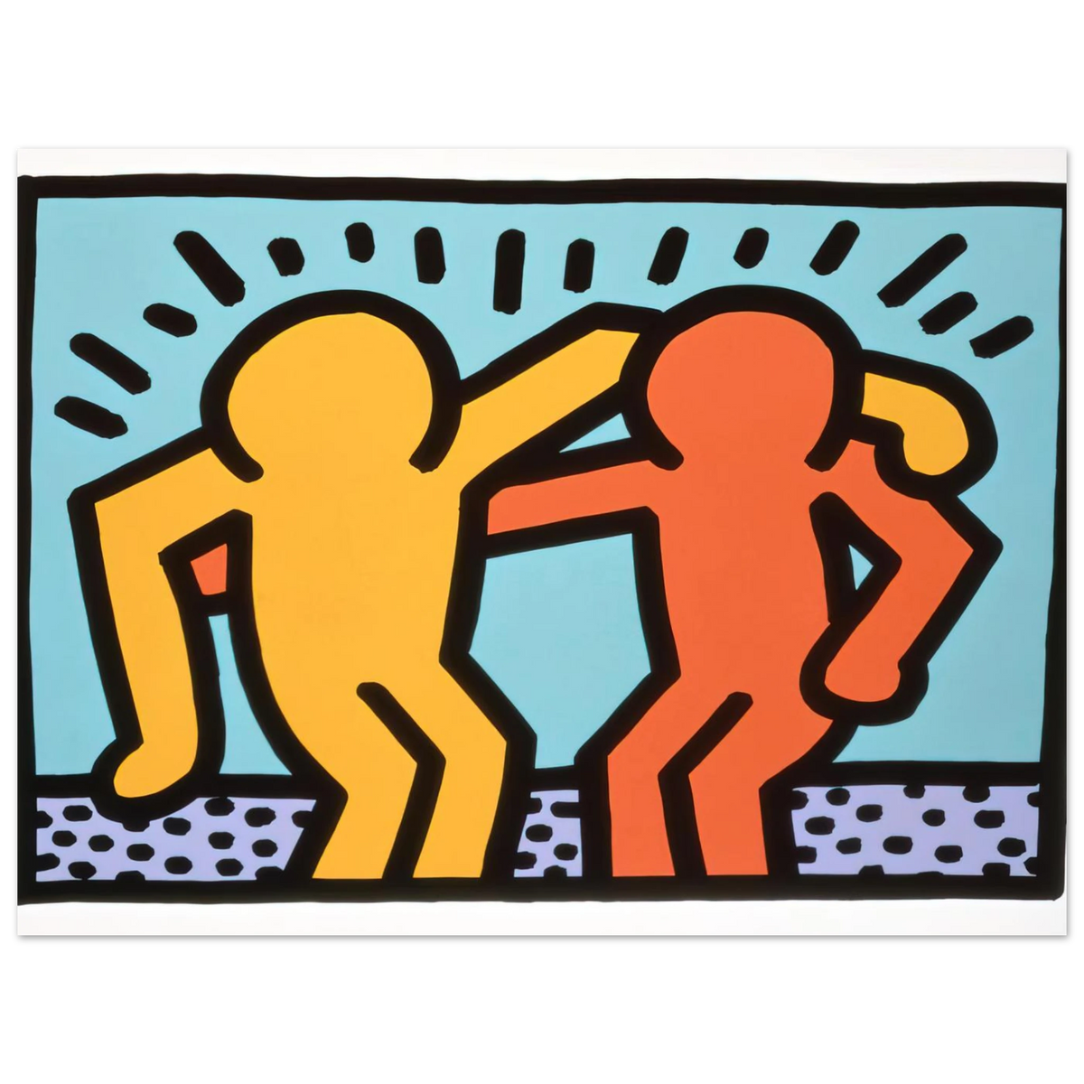 Best Buddies by Keith Haring (1990) – art poster, view 2