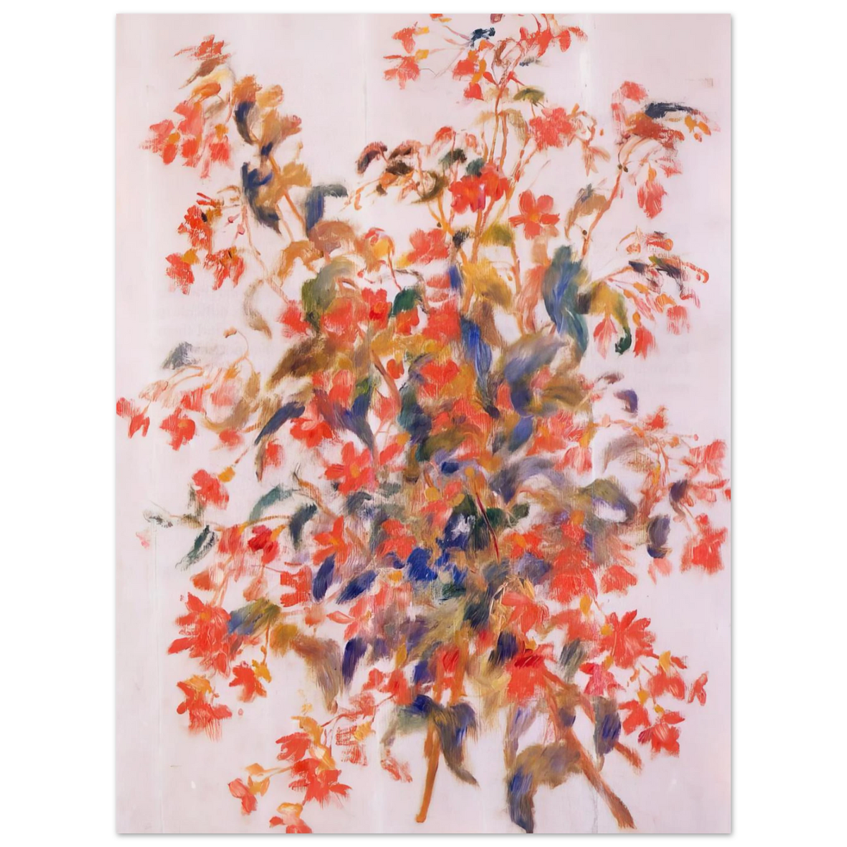 Still Life With Fuscias by Pierre-Auguste Renoir – art poster, view 2