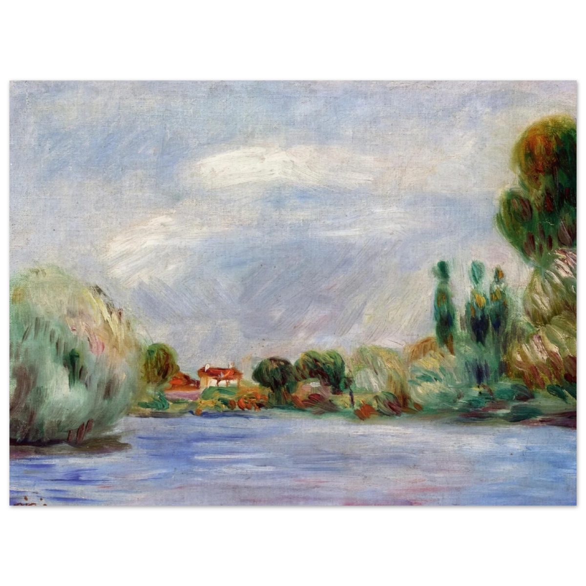 House On The River by Pierre-Auguste Renoir – art poster, view 2