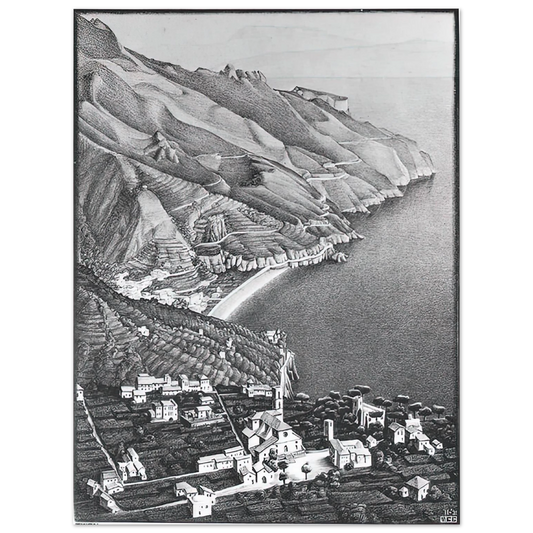 Ravello And The Coast Of Amalfi by M.C. Escher – art poster