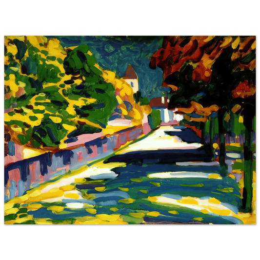 Autumn In Bavaria by Wassily Kandinsky (1908) – art poster, view 2